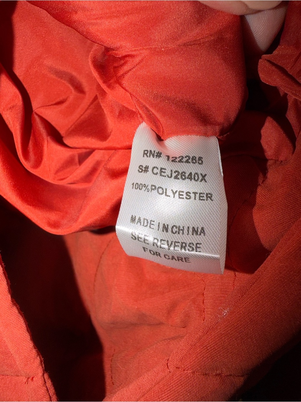 ADORA Quilted Puffer Jacket in Rust Red - Picture 4 of 4